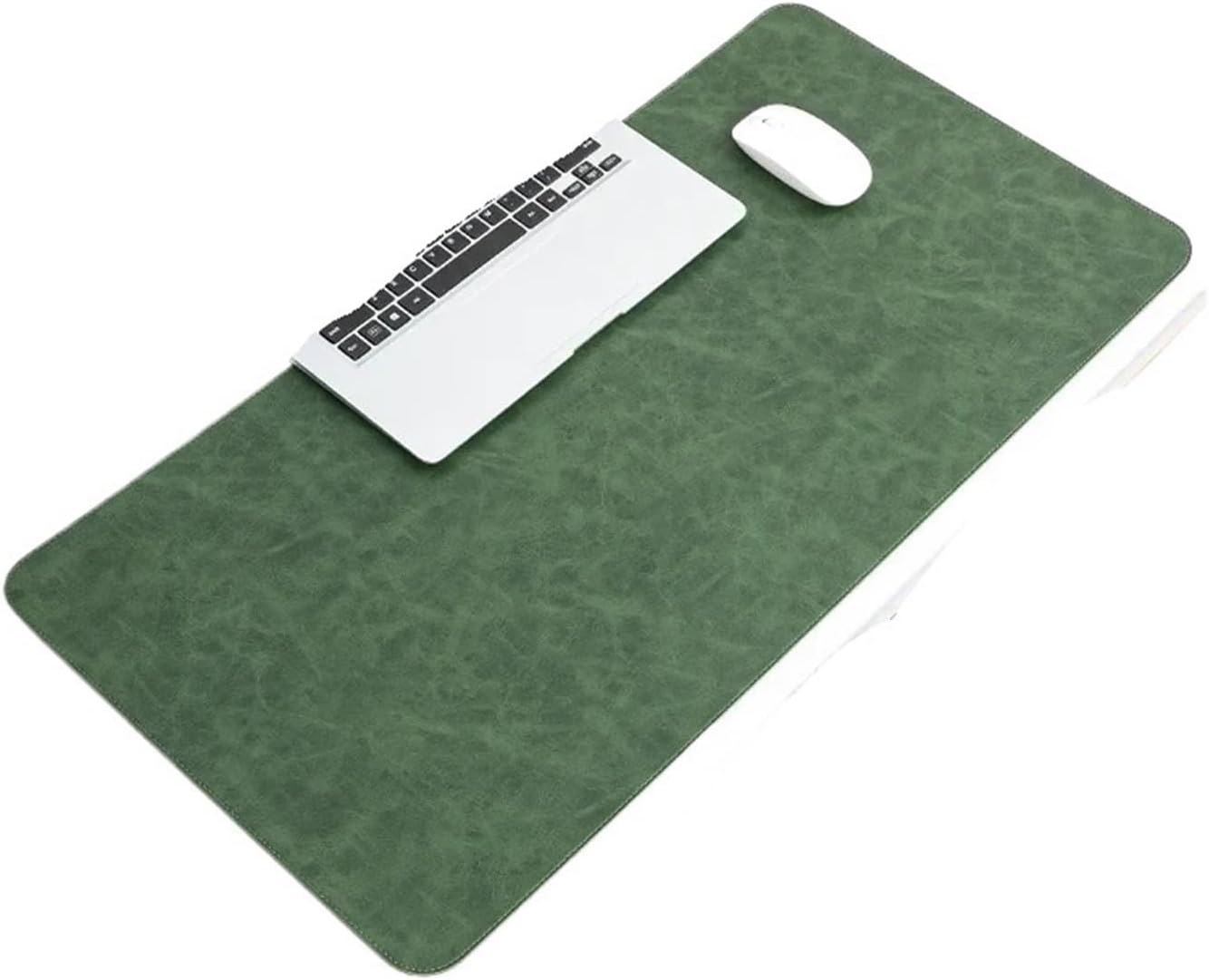 Desk Pad Waterproof Mouse Mat Protective Cover Large Mousepad Computer Laptop Non-Slip Easy to Keyboard Mats(Dark Green,50X100 CM)