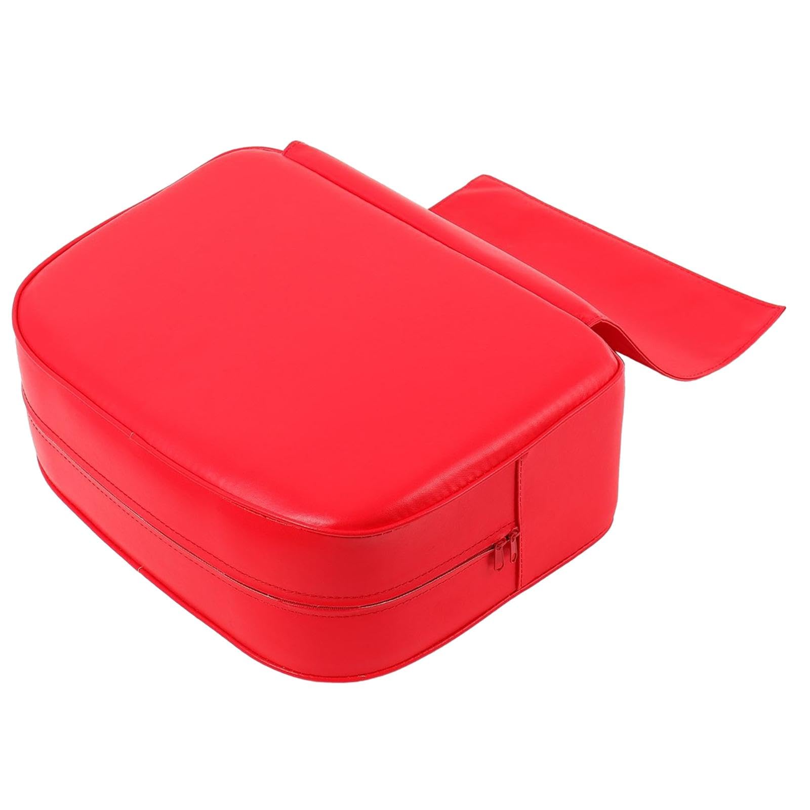 Barber Siège Rehausseur Coussin Enfant Salon Coiffure Spa Matériel Coiffure Salon PU Cuir Confort Entretien Facile Adapté Enfants Salons Beauté Maison, Rouge