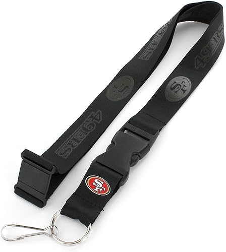 Aminco NFL San Francisco 49ers BOB Hebilla Logo Lanyard