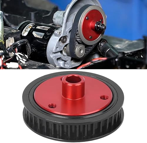 Miniatura 5 de Tbest Correa de caja de cambios, caja de engranajes de goma combinación de engranajes modificada para modelo de automóvil Axial SCX10 RC (negro)