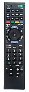 LRIPL Compatible with Sony Bravia LCD/led Remote Works with Sony led/LCD tv's Black