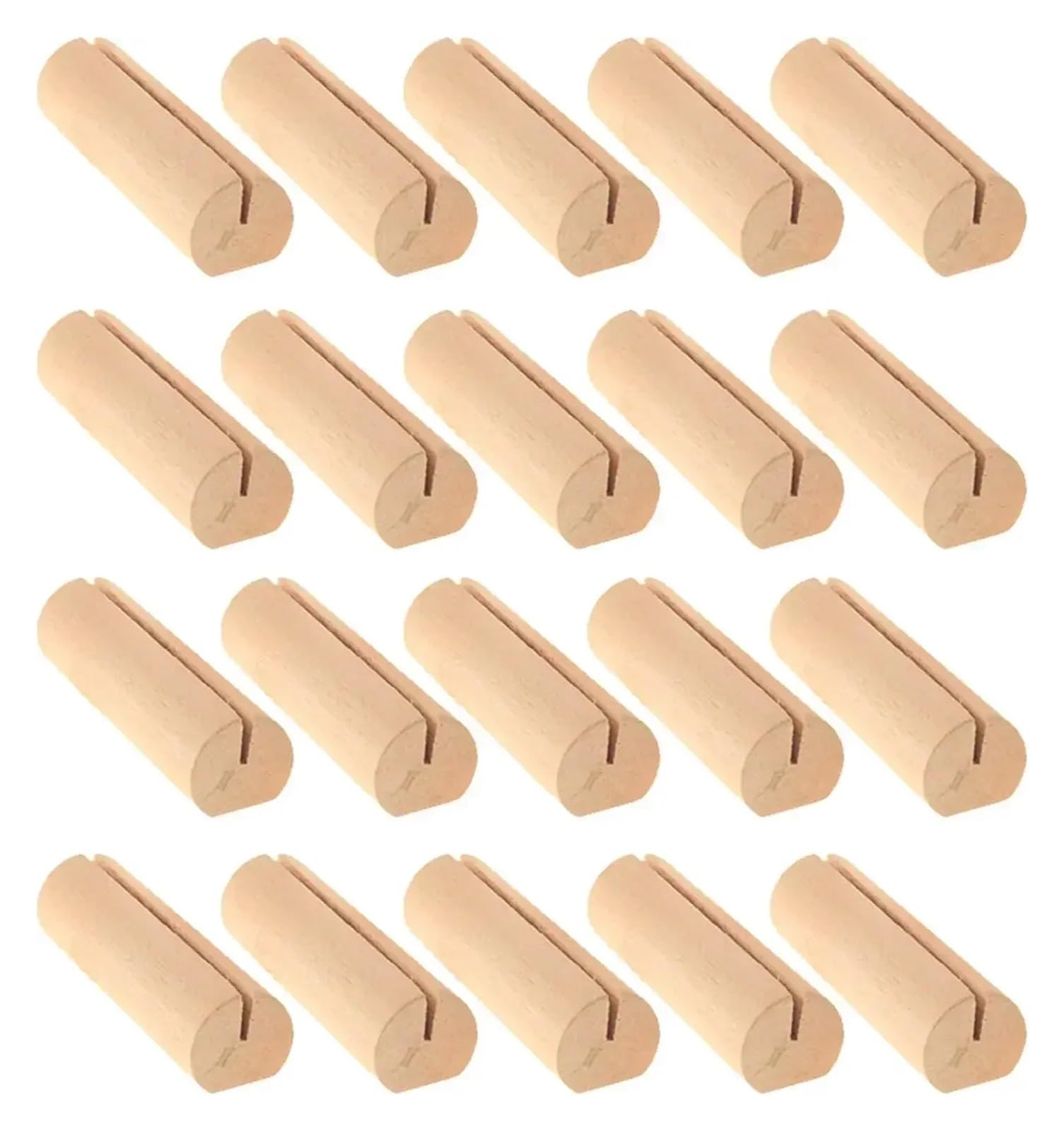 20/40/100PCS Holz Tischkartenhalter Tisch Anzahl Steht Hochzeit Zeichen Rustikalen Nachricht(Wood100pcs)