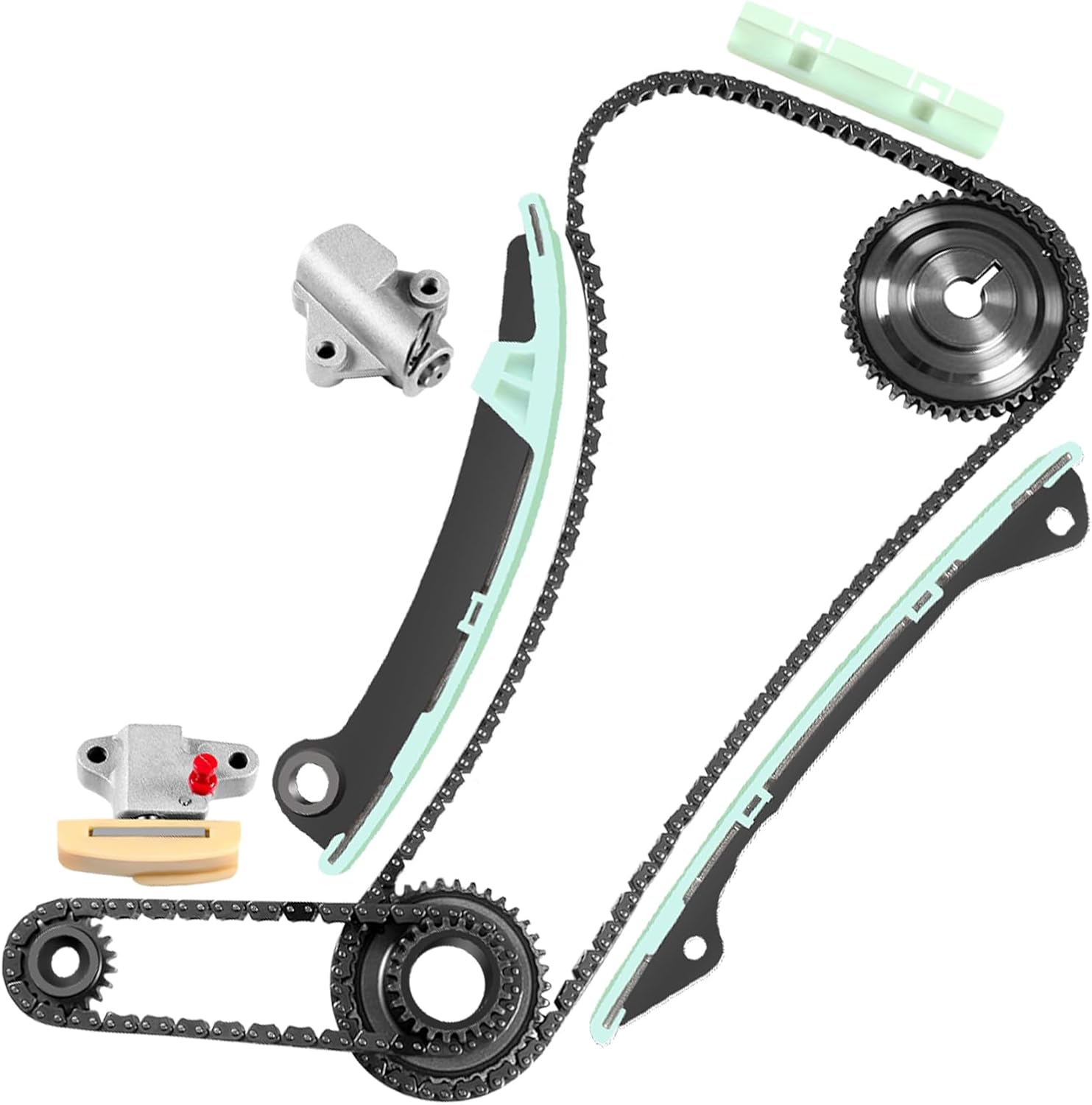 ECCPP Timing Chain Kit fits for 2009 2009 for NISSAN Cube Sentra Tiida Versa 2.0L 1.8L 9-0723S NAPA90723S