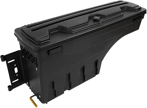 Miniatura 9 de cciyu Caja de almacenamiento para caja de camioneta compatible con Toyota para TUNDRA 2007-2021, tapa con cerradura lateral del pasajero, caja de