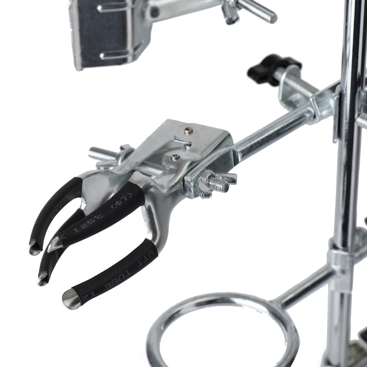 Trépied de laboratoire - Support en métal - Support de laboratoire - 600 mm - Pince à doigts - Manchons - Bague de trépied - Pince pour expériences de laboratoire et de chimie