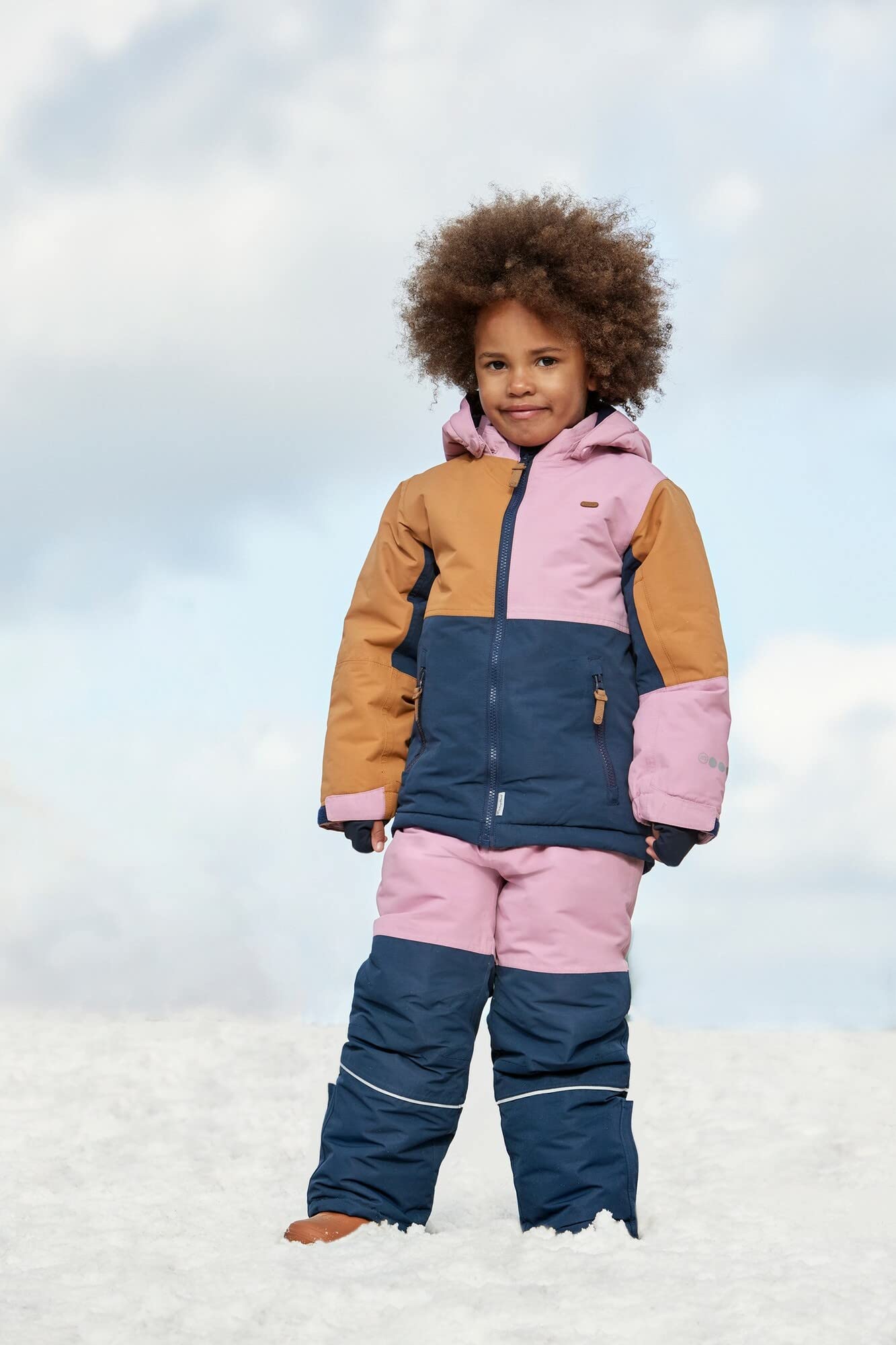 MINYMO Unisex Kids Snow Pants, Total Eclipse, 122
