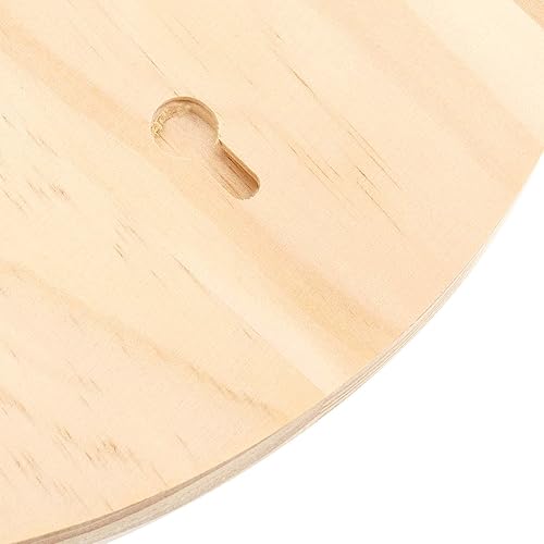 Miniatura 2 de SINJEUN Paquete de 6 placas redondas de madera de 10 pulgadas, placas redondas de madera de 34 pulgadas de grosor con agujero para colgar, pintar y