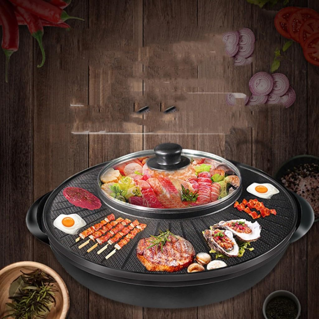 Rinse Roast Integrated Pot Non-sticky Multifunctional Mandarin Duck Fried Intelligent Korean Electric Hot