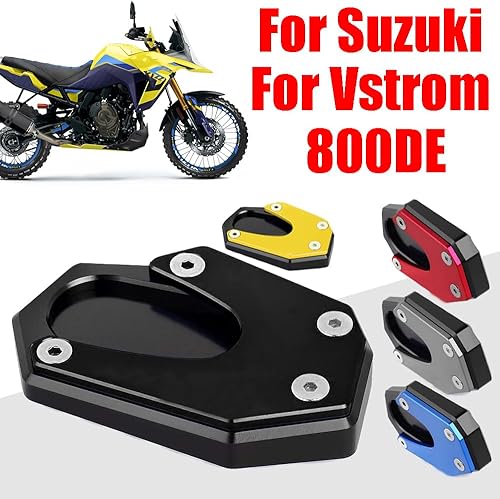 Miniatura 4 de Para V-Strom 800 DE 800DE Vstrom DL 800 2023 Accesorios Kickstand pie lateral ampliadora almohadilla de extensión placa de soporte