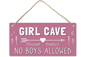 Girl Cave Sign | No Boys Allowed | Room Decor for Girls