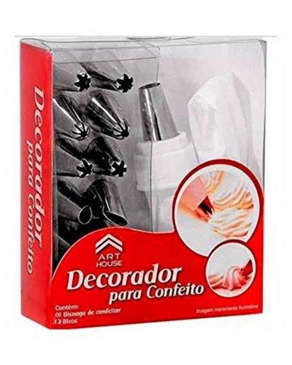 iChef ™ - 12 Piece Cake Decorating Set with Steel Nozzles & Reusable Icing/Piping Bag | Bakeware 1