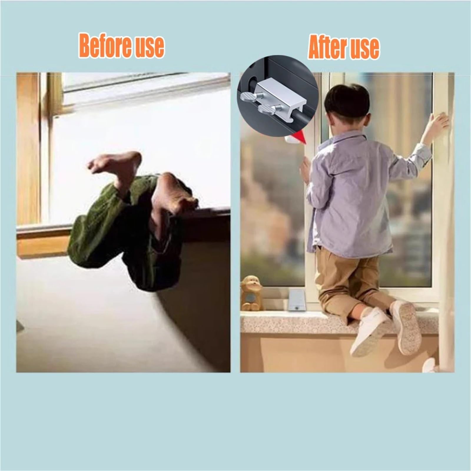 Adjustable Security Window Lock Aluminum Alloy Door Frame Safety Free Punch Limit Stop Locks for Child Home Bedroom Für Zuhause(10 pcs haplopore)