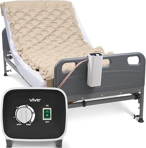 Vive Alternating Pressure Pad Includes Mattress Pad and Electric Pump System