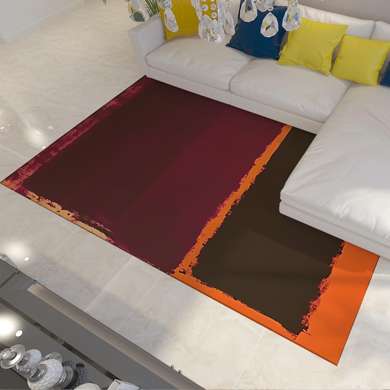 Tapis de couloir lavable et contemporain pour éliminer les sols froids