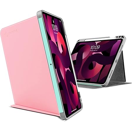 Amazon Co Jp Tomtoc 10 9 Ipad Air 5 22 縦ケース 3モード Ipad Air 4 保護カバー 多段階スタンド機能 縦置き タイピング 映画鑑賞 Puレザー 耐衝撃 アップルpencil 2代 ワイヤレス充電可 桜 家電 カメラ