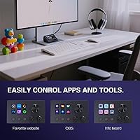 Vista 2 de TreasLin Stream Controller Deck with12 Customizable Macro Keypad to Trigger Actions in OBS Twitch YouTube for Content Creators Stream Dock