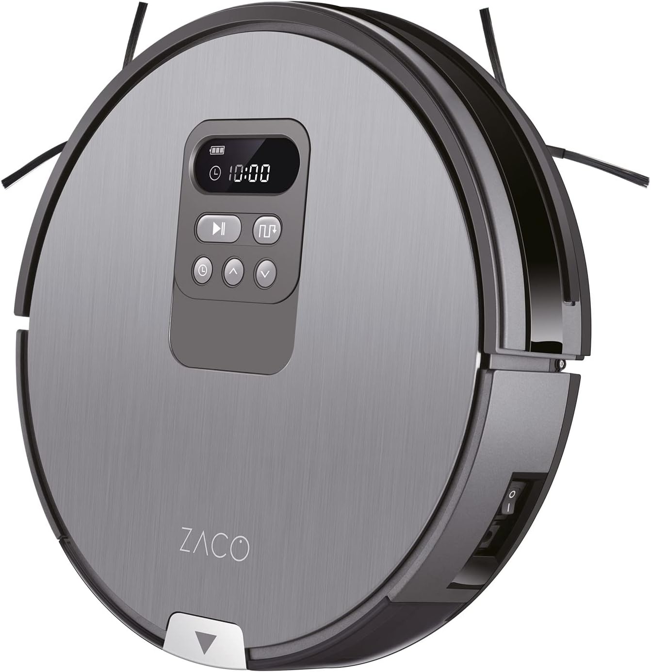 ZACO V80 robot vacuum cleaner with mopping function, intelligent navigation, automatic hoover robot, 2in1 cleaning, for hard floors and pet hair, fall protection, with charging station