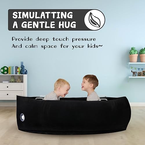 Miniatura 6 de Peapod - Silla sensorial de 60 pulgadas, cápsula sensorial inflable para autismo, proporciona terapia de alivio sensorial para niños a partir de 3
