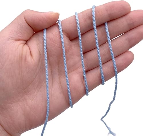 Miniatura 3 de Cuerda de cordel, 500 pies de algodón para carniceros, cuerda de cocina para manualidades, asar, envolver regalos, decoración de bricolaje,