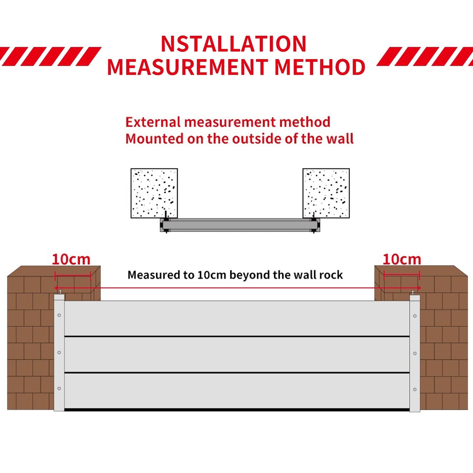 Barrière Anti-inondation Aluminium De 86 96 106 116 126 136 146 156cm Long Réutilisable Batardeau Anti Inondation De 20 40cm High pour Garage Porte(Outside,116 * 20cm)