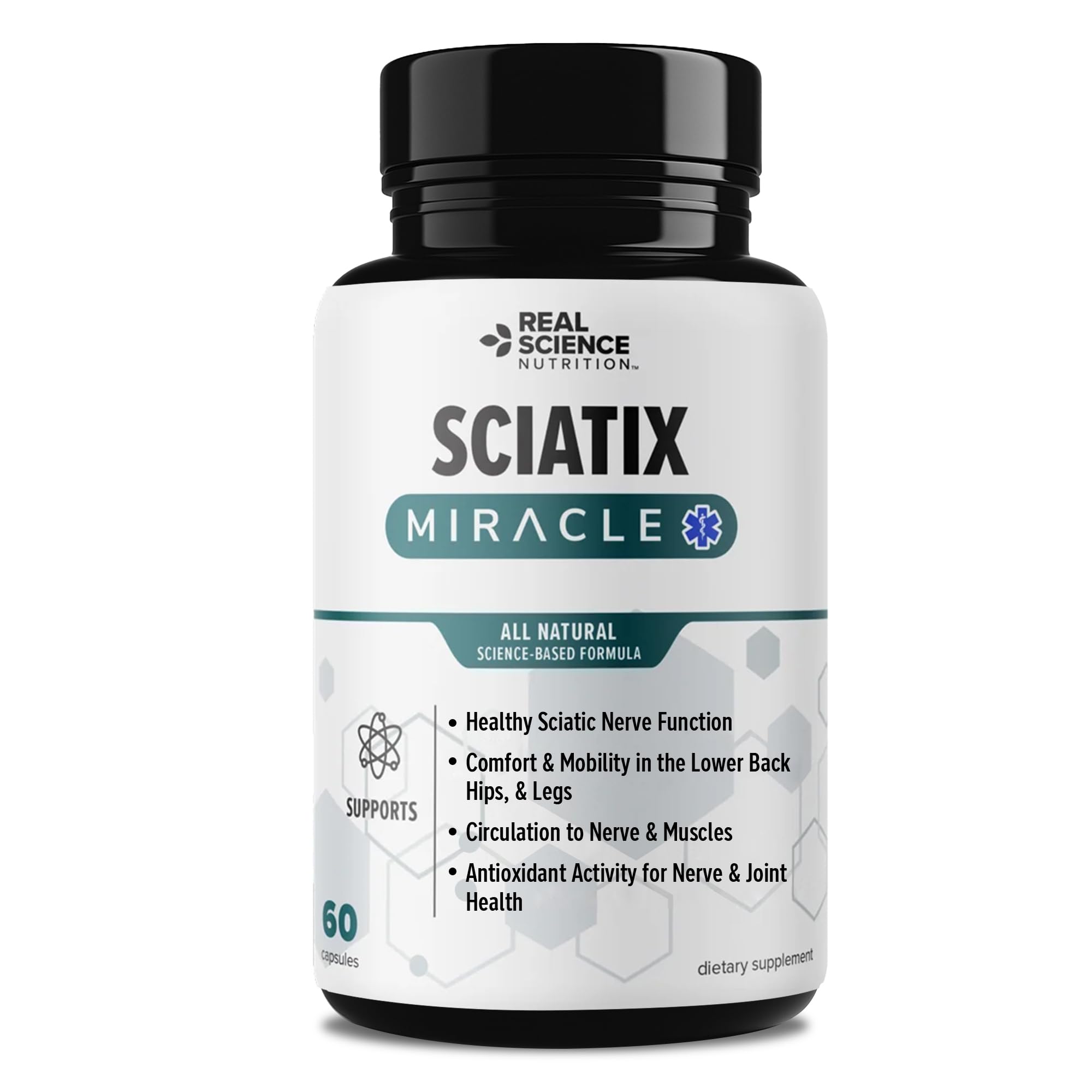 Real Science Nutrition Suplemento de Óxido Nítrico com Vinitrox e GABA, 60 cápsulas