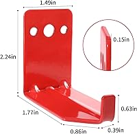Vista 6 de Huazu Soporte para extintor de incendios, paquete de 4 ganchos de pared para extintores de 5 a 40 libras, soporte universal con tornillos