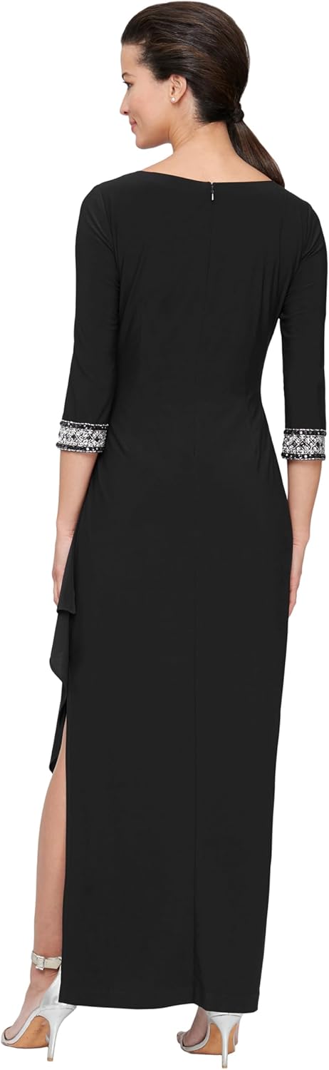 [Alex Evenings] スペシャルオケージョンドレス Dress With Keyhole Cutout (Petite a