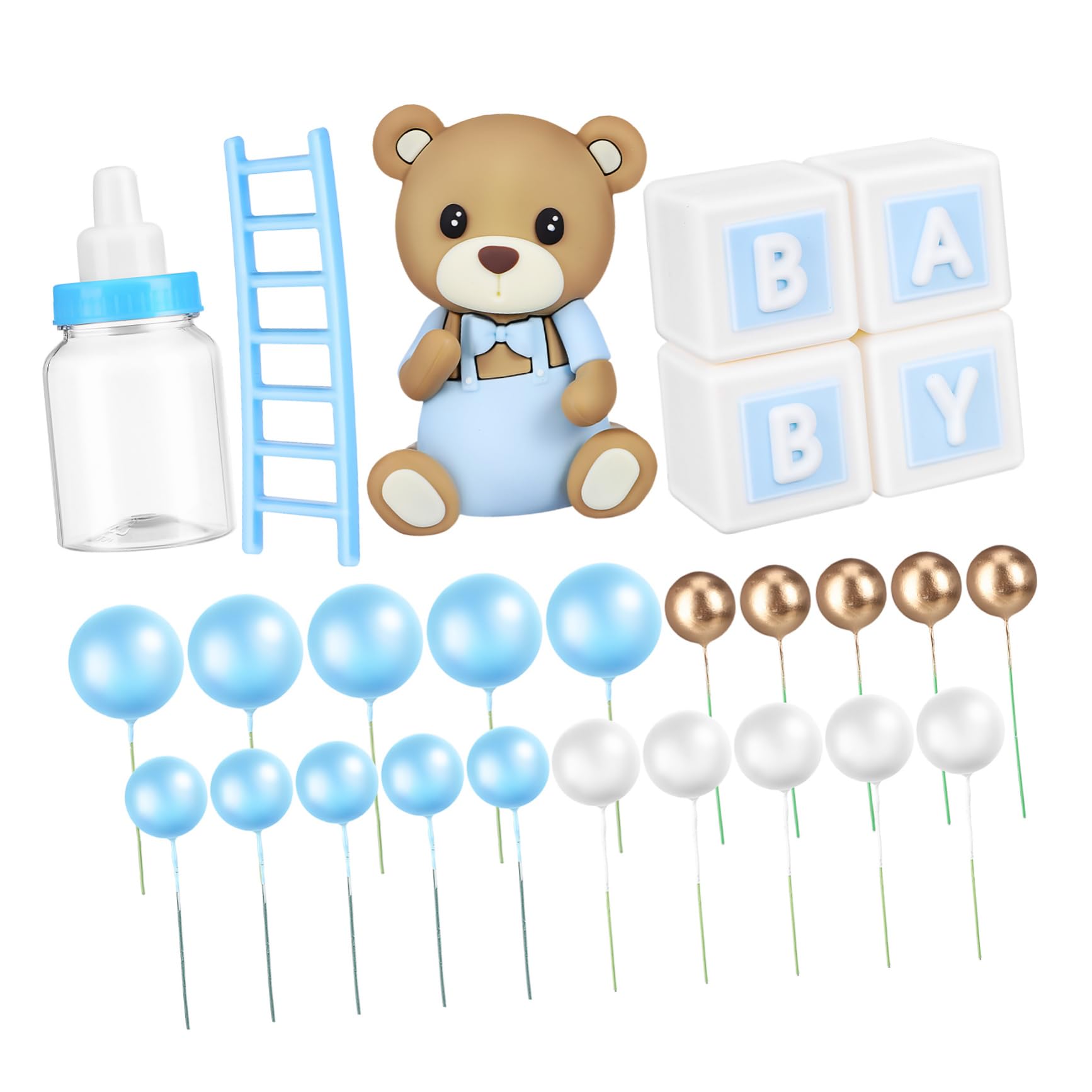 Décorations de gâteau ours pour une fête de baby shower réussie