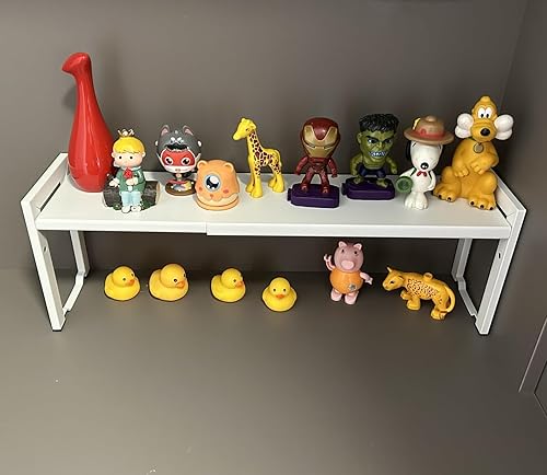 Miniatura 6 de Urhomey plus Organizador pequeño expandible de 16 a 26 pulgadas, apilable, estante para encimera de cocina, estante de fregadero de 20 libras,