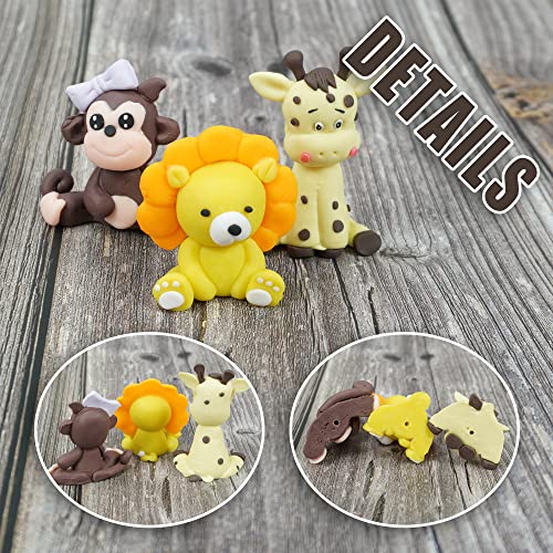 Jungle Safari Animal Cake Toppers Animals Cake Decorations For Jungle Safari Animals Theme Party Baby Showers Kid Birthday Party Supplies (Jungle Safari) #TOP2