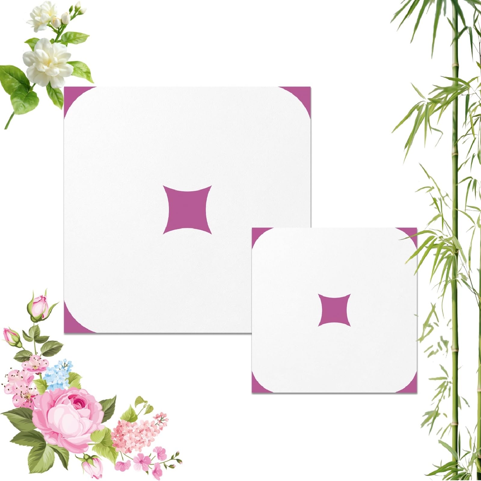 Self-Adhesive Wood Pattern Floor Tiles, 20pcs-30x30cm Vintage Floral Self Adhesive Vinyl Tile, Waterproof Removable Wall Floor Decal for Bathroom Kitchen Bedroom (20pcs-20x20cm,PTS85)