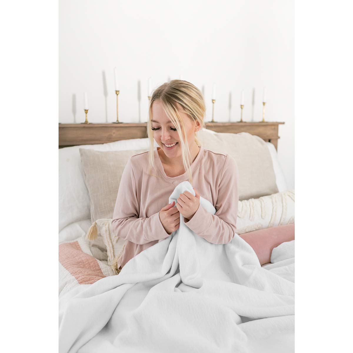 Peacock Alley All Seasons Luxury Cotton Blanket 100 Long Staple