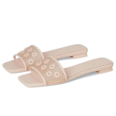 COACH Flat Sandals With Tea Rose Women