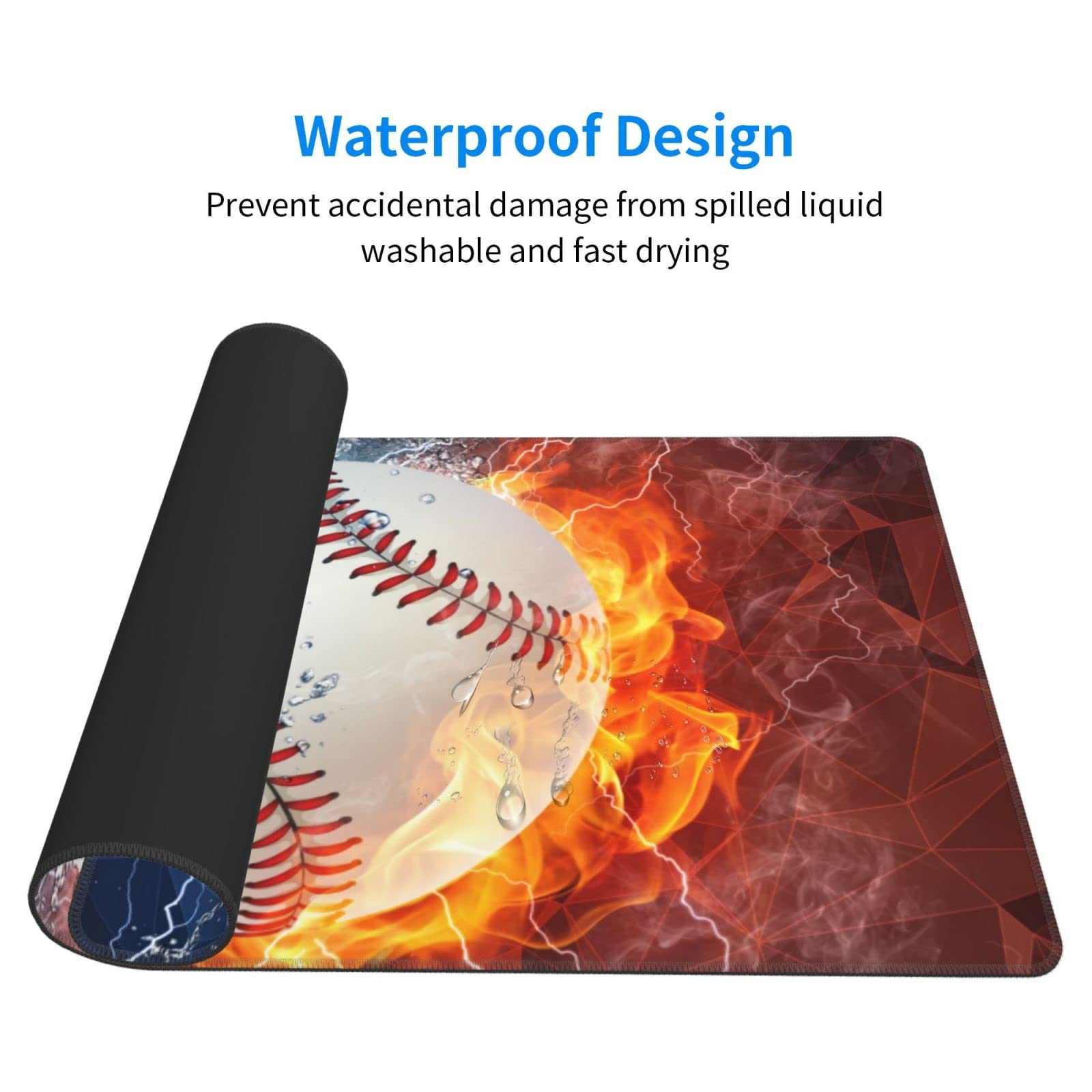 Campfire Flame Design Mouse Pad - Non-Slip Round Gaming Mat For Computer Desk