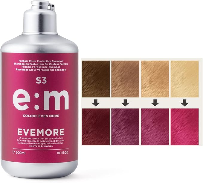 EVEMORE Hair Color Shampoo Semi Permanent Haircoloring Hair Dye