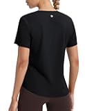 baleaf Women's Ice-Cool Athletic Shirts UPF 50+ Workout Short Sleeve Running Tops Ice Breathable Quick Dry Loose Fit