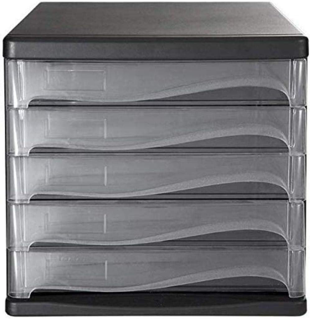 Classeur 5 tiroirs ELzEy armoire de rangement de bureau plastique
