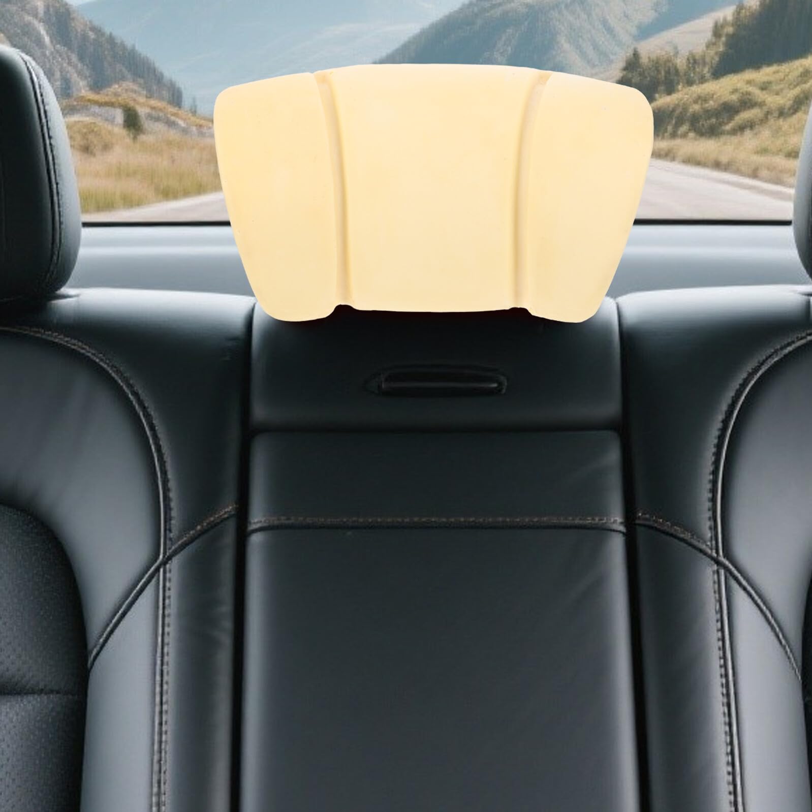 NUOBESTY Coussin D’Appui-Tête en Mousse de Rechange pour Siège de Voiture et Camping-Car Insert Ergonomique Tube en Fer Soudé sans Housse Confortable et Solide Adapté aux Déplacements