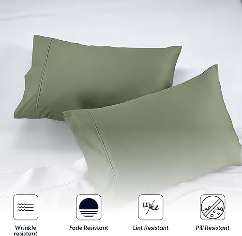Vista 59 de SGI Bedding 600 hilos 100% algodón egipcio fundas de cojín y funda de almohada 01-Blanco