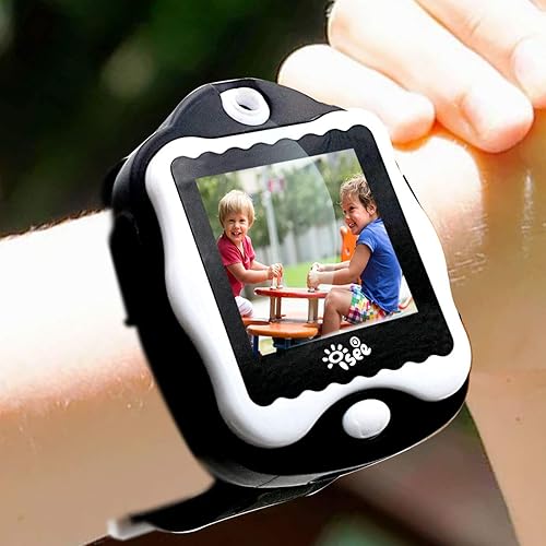 Miniatura 4 de Reloj inteligente para niños con cámara selfie y juegos, juguete educativo duradero para niños y niñas de 4 a 8 años, color negro
