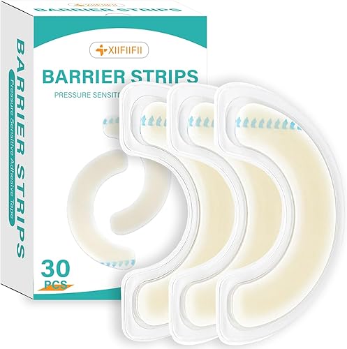 30 tiras elásticas de barrera para la ostomía, suministros para la piel de ostomía, adhesivo a prueba de fugas de grado médico, cinta hidrocoloide