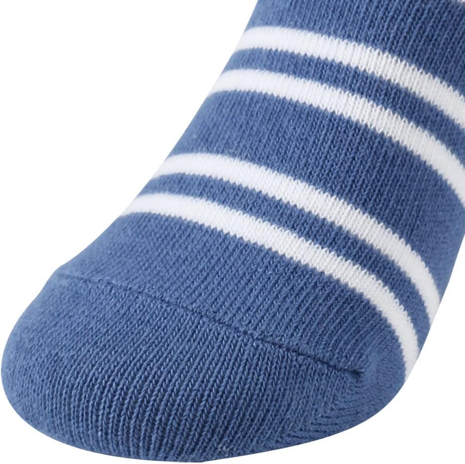 COTTON DAY Kids Boys Crew Dress Socks Bright Colorful Stripes Design - Image 7