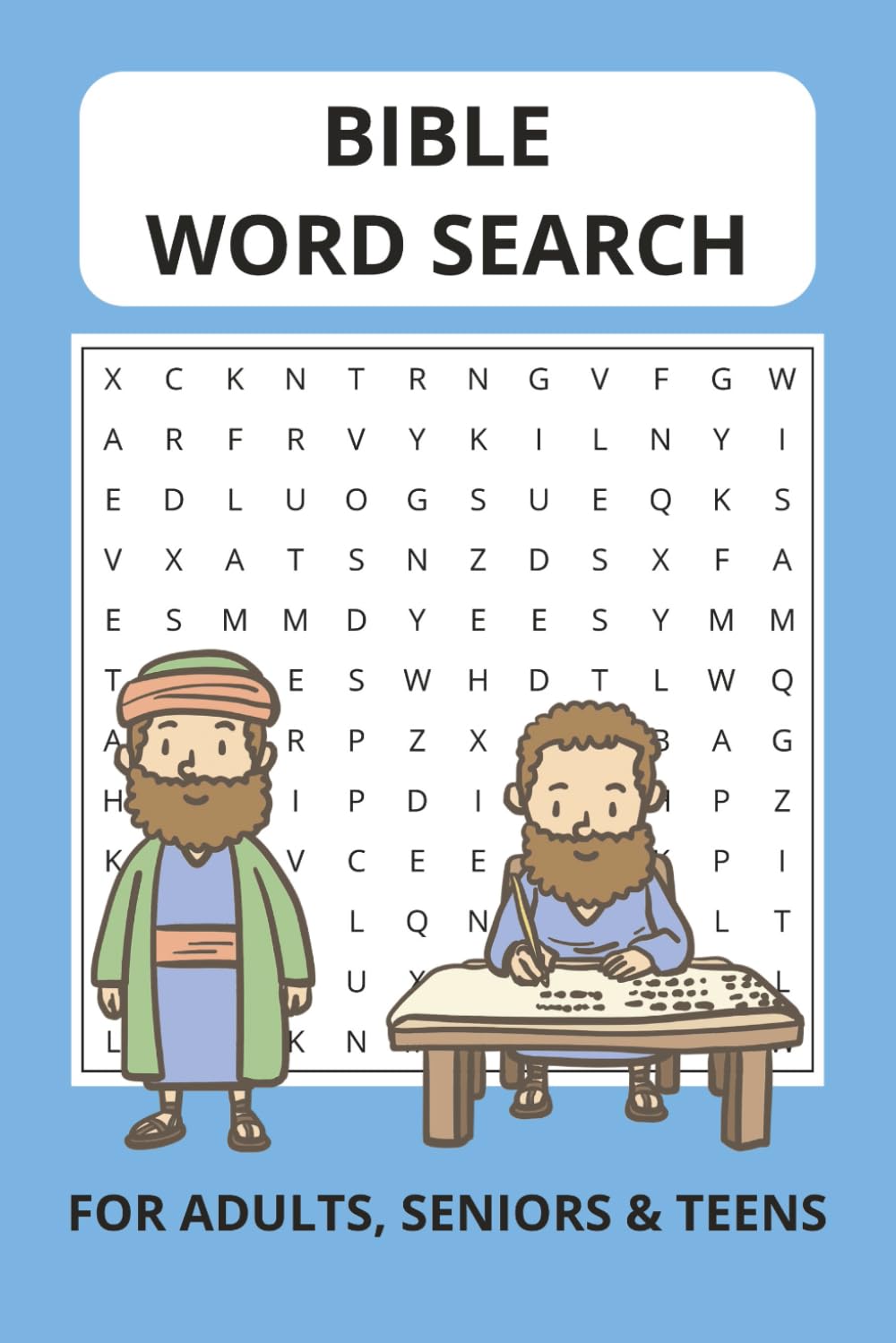 Bible Word Search: Fun & Faith-Building Scripture Activity | For Teens, Adults & Senior | 50+ Puzzles, 490+ Words, 6x9 Book