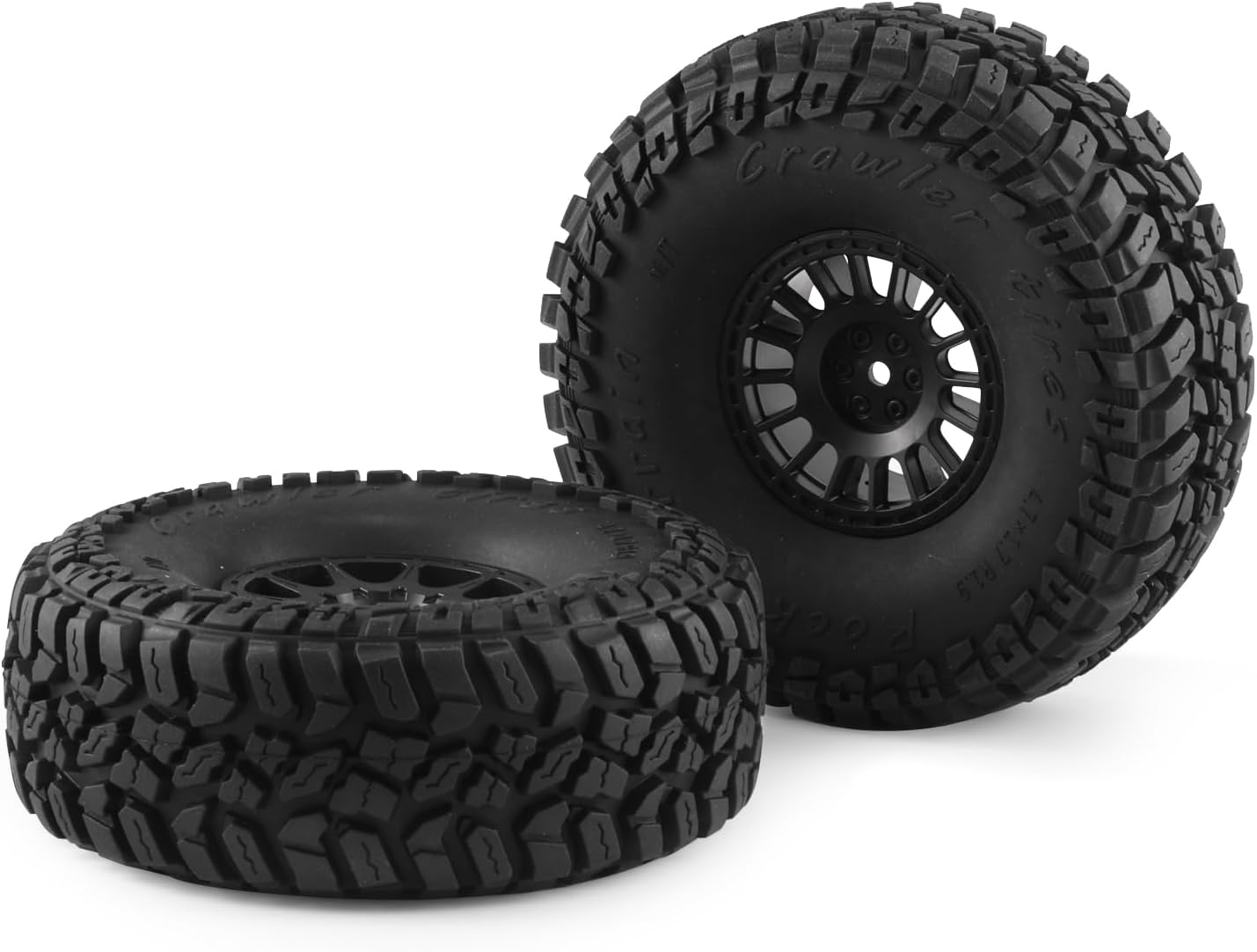 4PCS Soft Rubber Tires for RC 1:10 On Road Car 1.9" Crawler Tires with Foam for Axial SCX10 90047 SCX10 III AXI03007 Redcat Gen8 TRX-4 Tyre