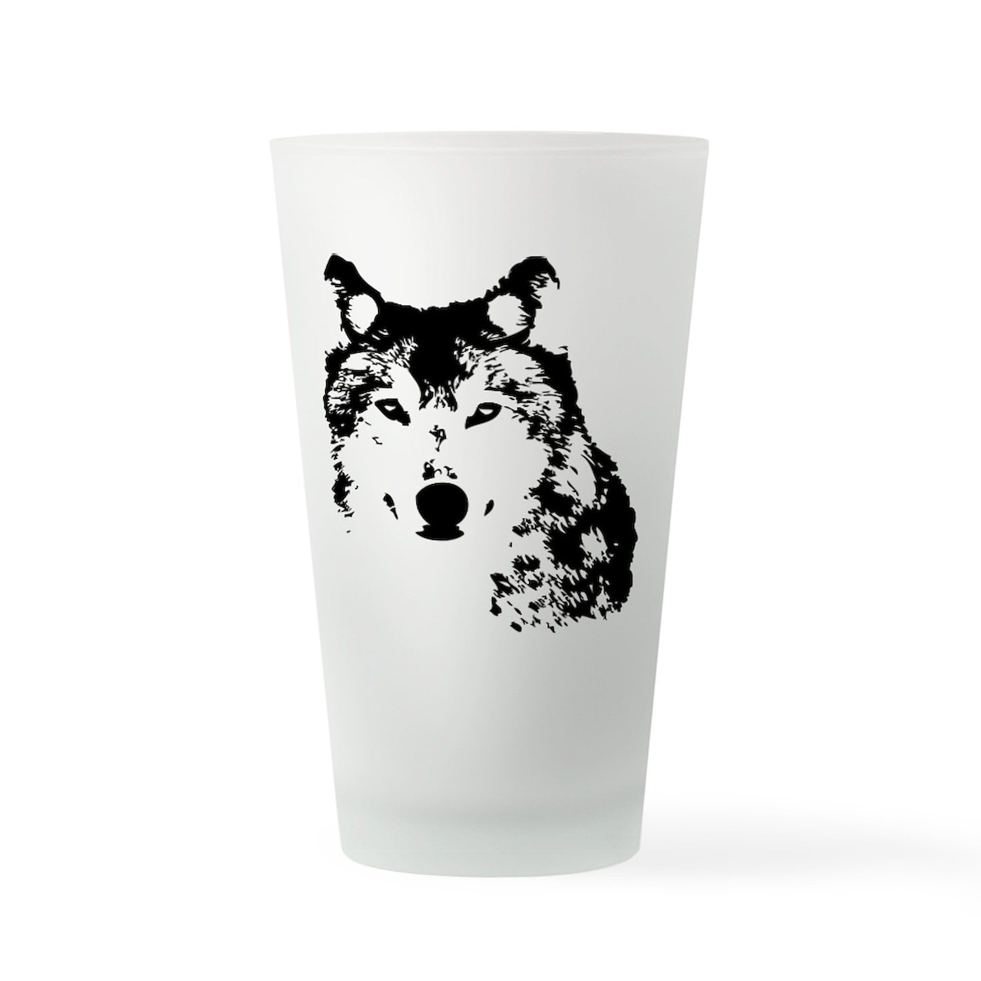 CafePress Wolf Pint Glass, 16 oz. Drinking Glass