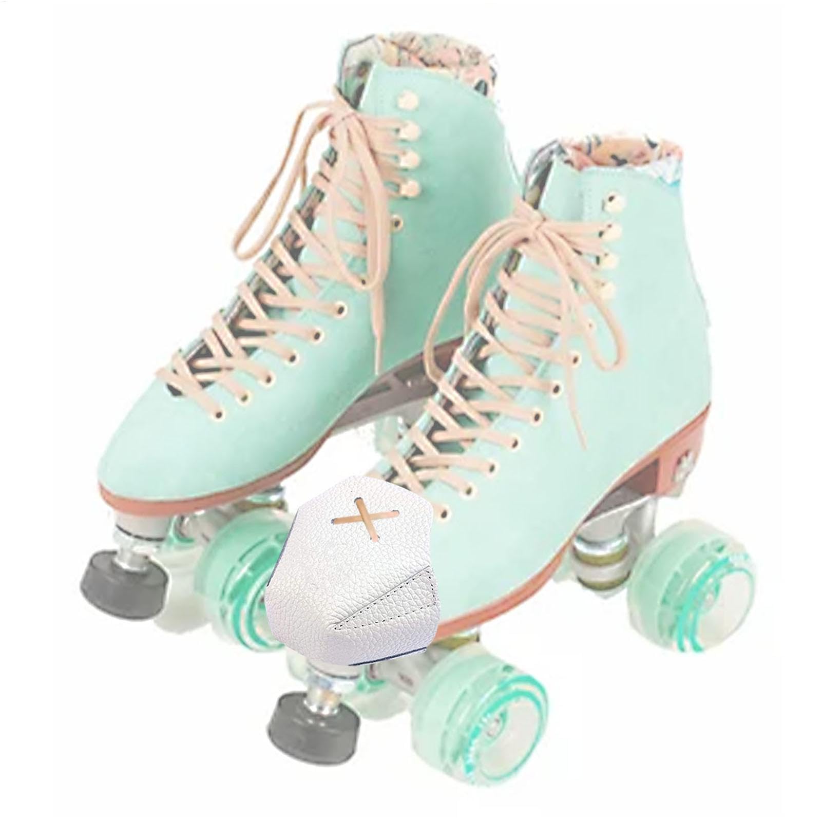 Protectores de piel con estructura de guijarros, para patines de quad, protección de puntera