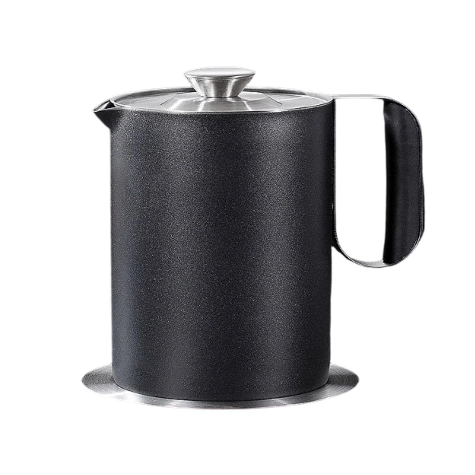 Ronyme Envase Grasa Ergonómico Olla Filtrante Aceite Acero Inoxidable para Frituras, 2000ML