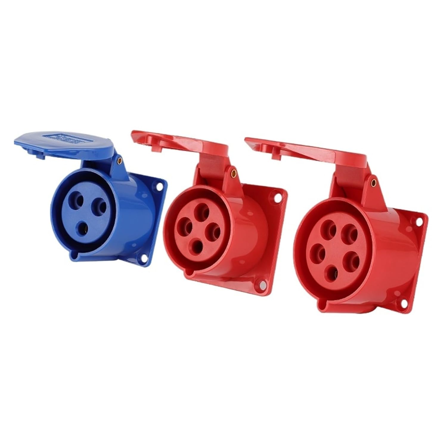 16A/32A 3/4/5 pin IP44 Electrical Connection Wall Mount Connector Socket Plug(Wall Mounted Socket,16A-5PIN)