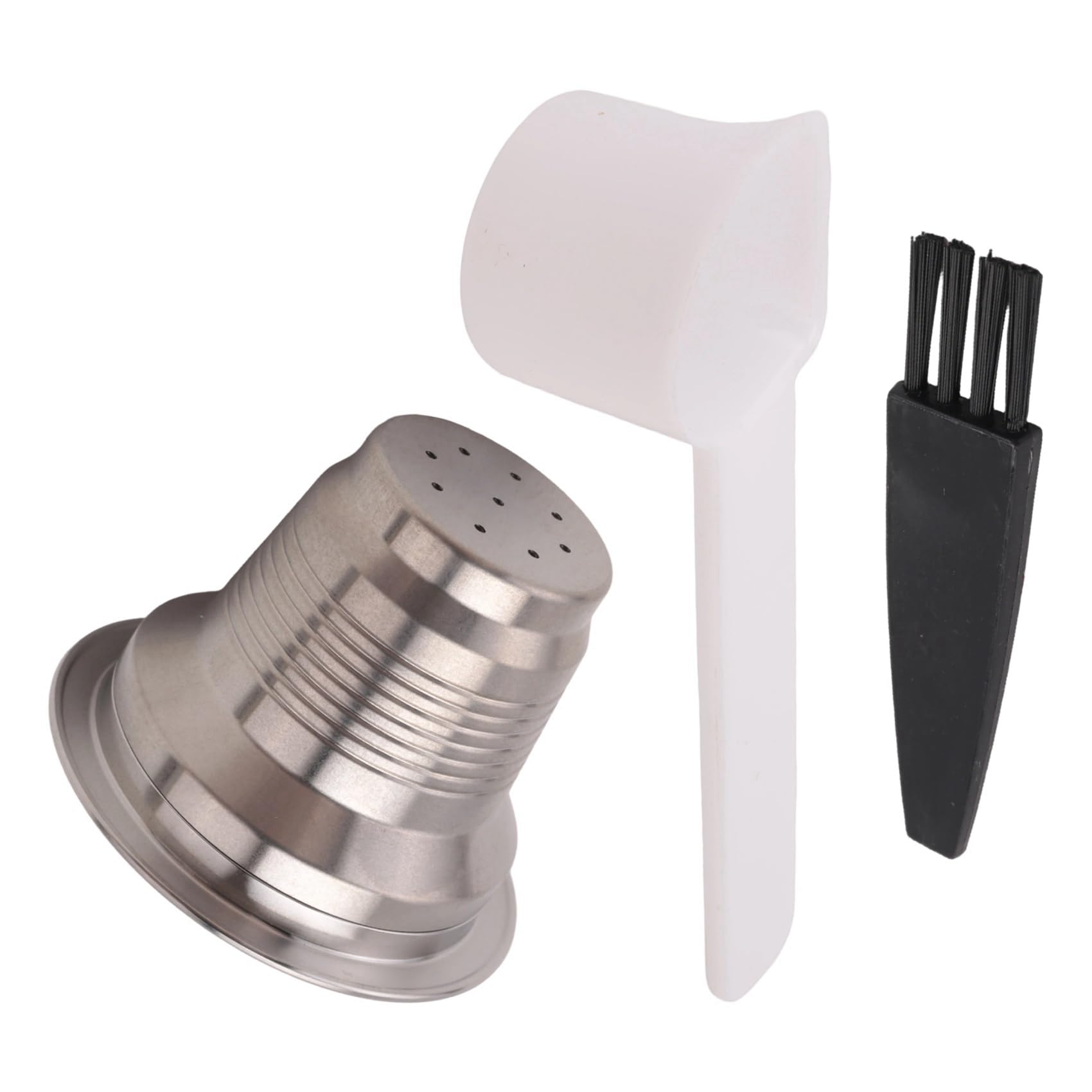 2X Cápsula de Café Reutilizable y Rellenable para Cafetera LOR con Filtros de Acero Inoxidable LM8012