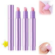 3Pcs Cuticle Oil Pusher Pen Set, 2-in-1 Ceramic Cuticle Pushers Pusher & Oil Pen, Nail Care Pens for Manicure & Pedicure, Hangnails, Dry & Damaged Nails